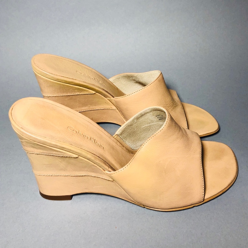 Calvin Klein Leather Mule